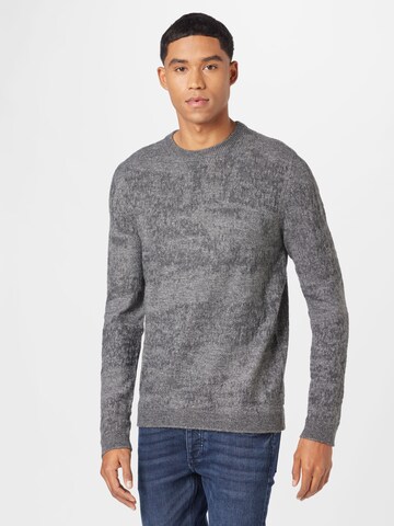 Pull-over QS en gris : devant