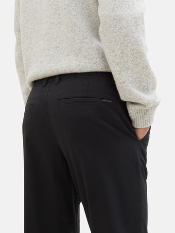 TOM TAILOR Regular Chino Pants in Black