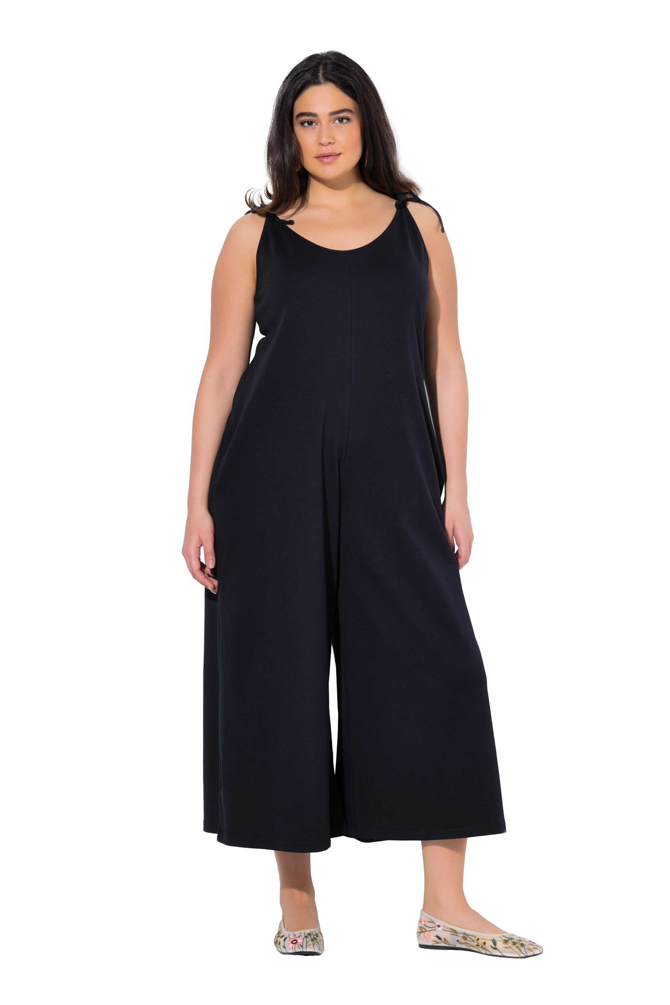 Ulla Popken Jumpsuit in Black: front
