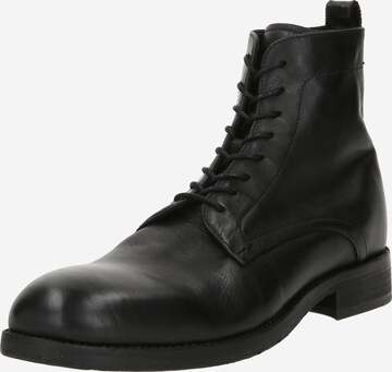 Bottines à lacets Hudson London en noir : devant