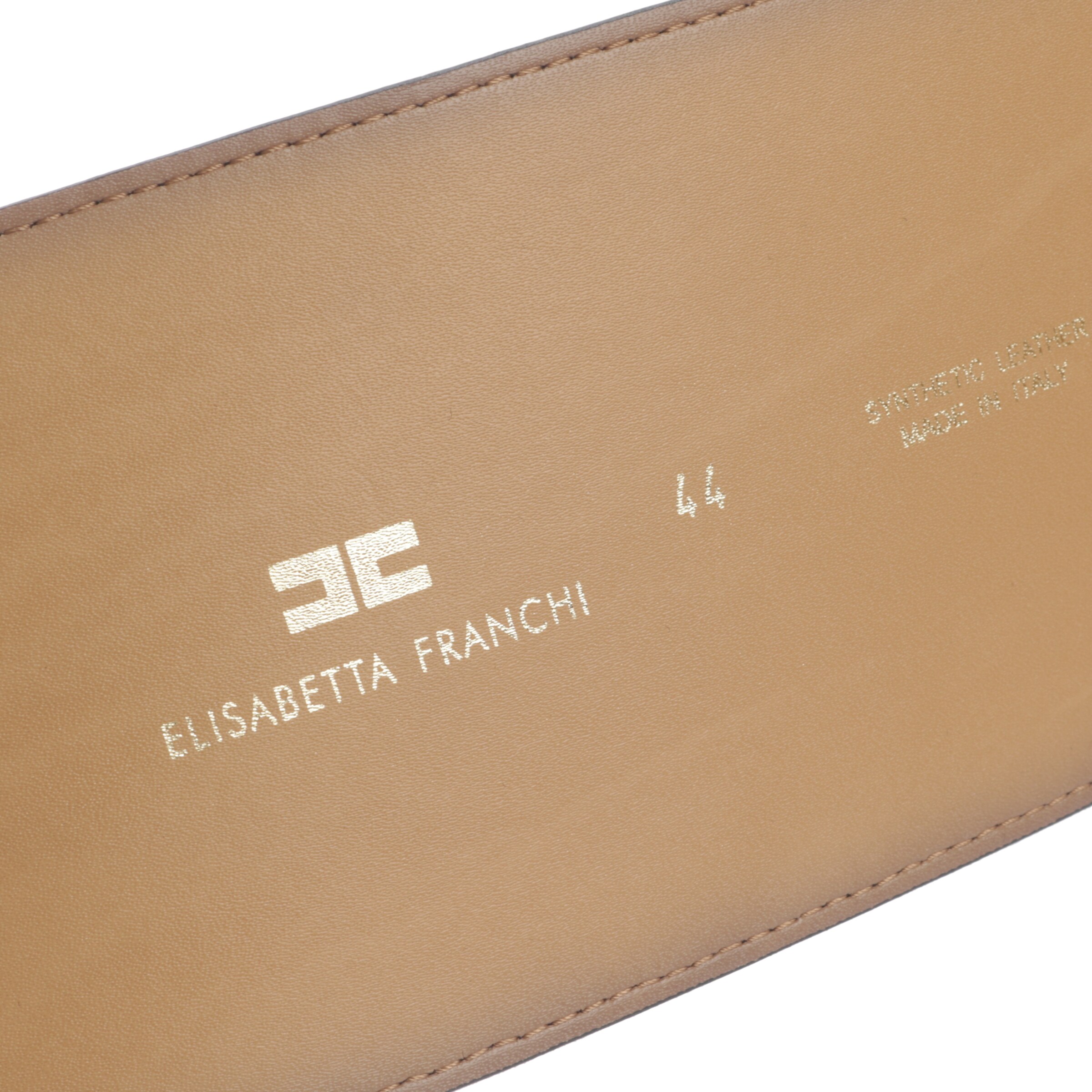 Elisabetta Franchi Gürtel XXL in Schwarz