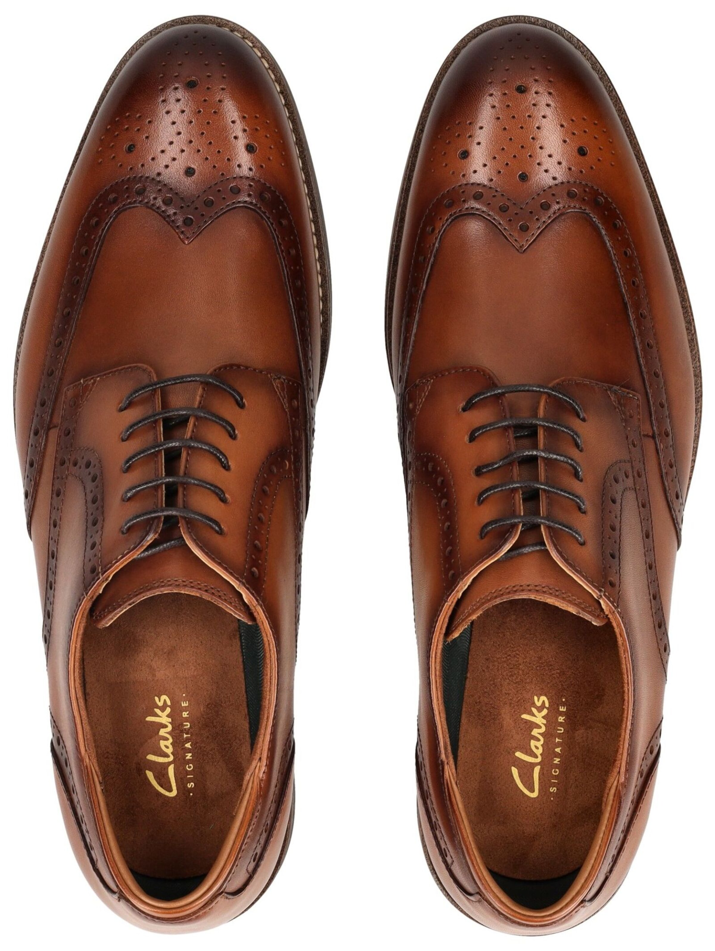 CLARKS Schnürschuh in Braun