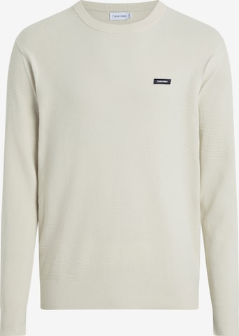 Calvin Klein Sweater in White: front