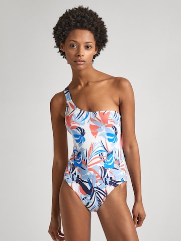 Pepe Jeans Bralette Swimsuit in Red: front