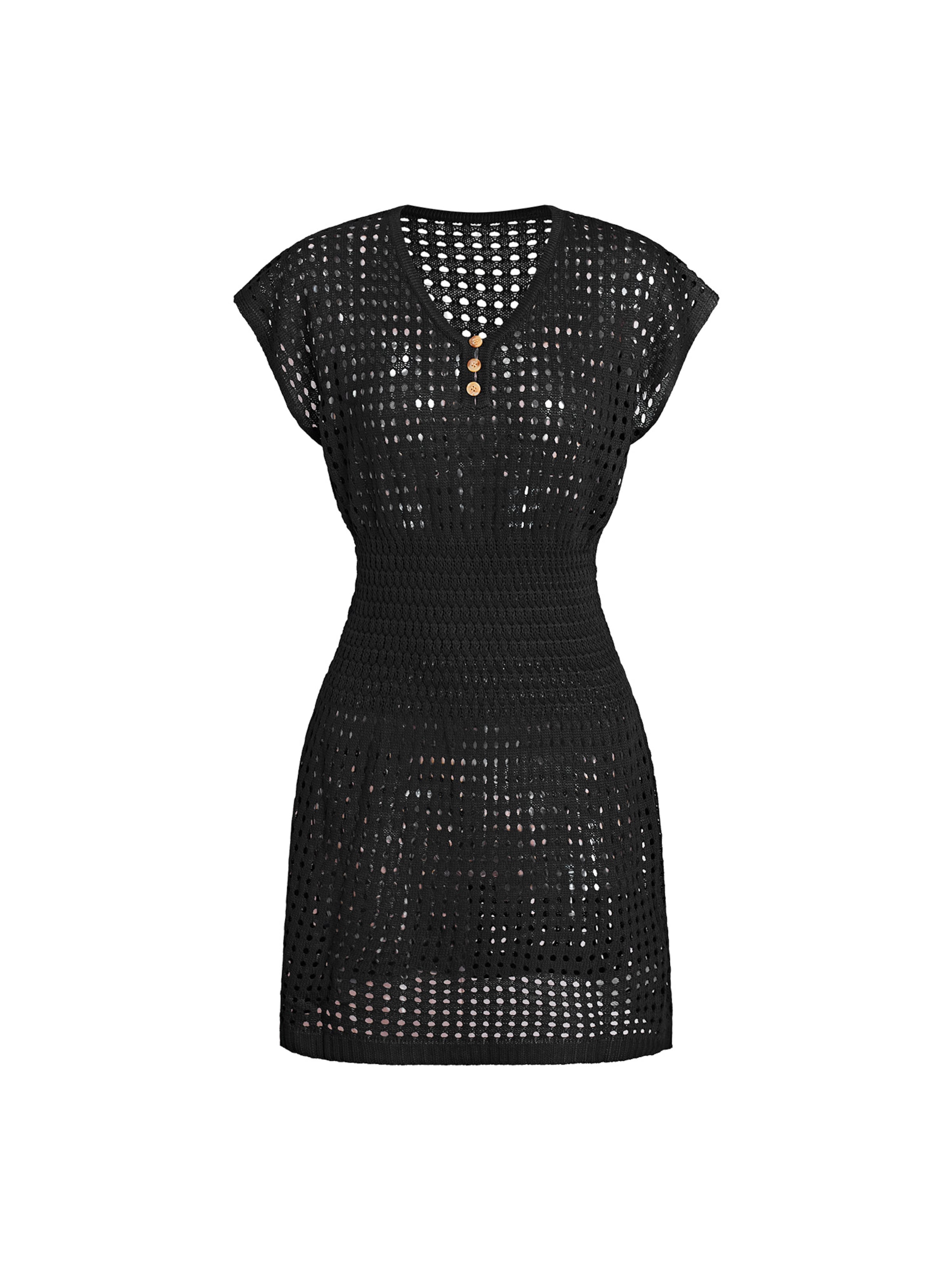 Cupshe Strandkleid in Schwarz: Vorderseite