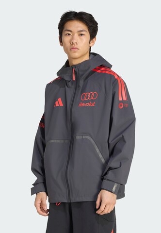 ADIDAS PERFORMANCE Sportjacke 'Audi Formula One Team Mechanics' in Schwarz: Vorderseite