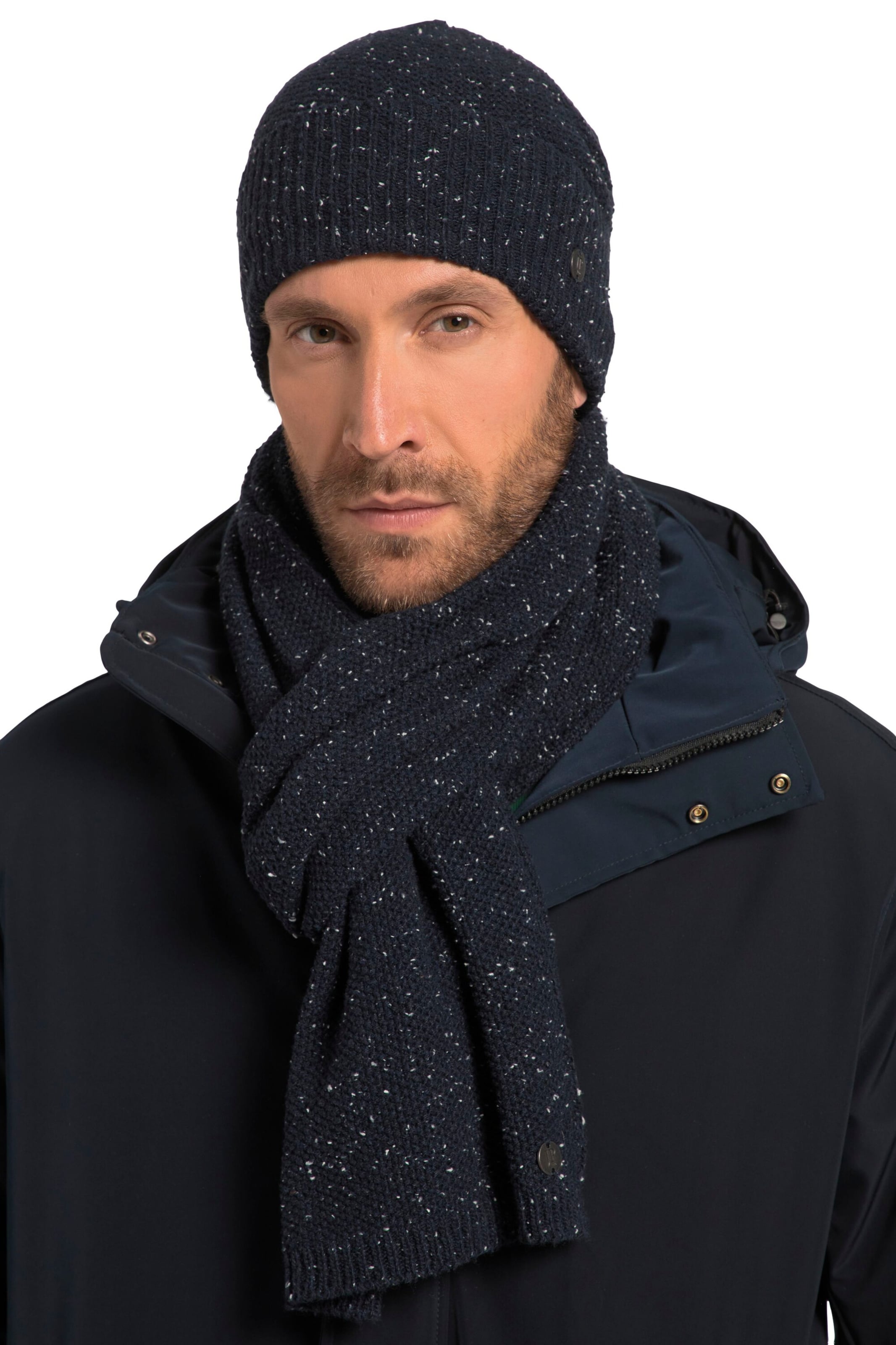 JP1880 Beanie in Blue: front