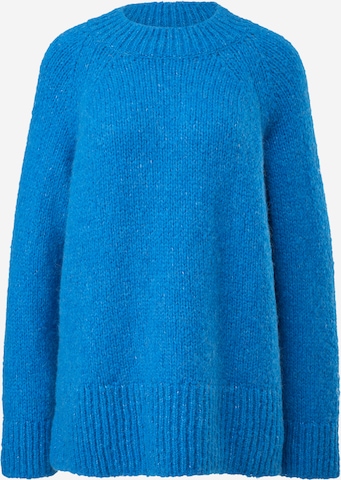 COMMA - Pullover em azul: frente