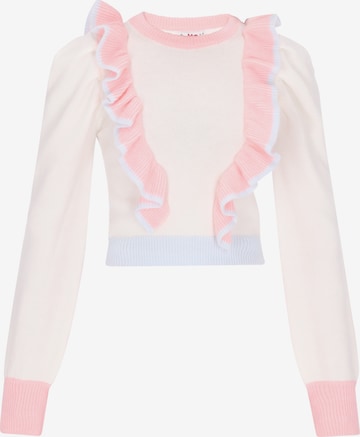 Pull-over 'Pop' MYMO en blanc : devant