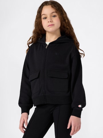 Champion Authentic Athletic Apparel Jopa na zadrgo | črna barva: sprednja stran