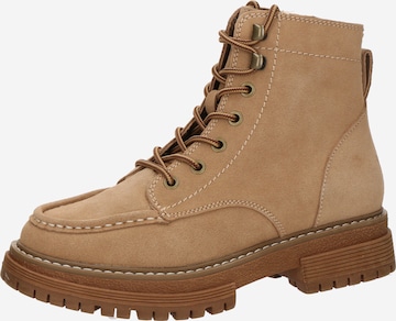 Ghete cu șireturi 'WORK IT' de la ROXY pe maro: față