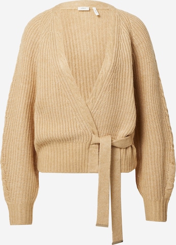 s.Oliver BLACK LABEL Knit cardigan in Beige: front