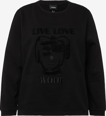 Ulla Popken Sweatshirt in Black: front