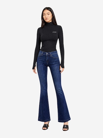 Top 'GRETA HIGH NECK LS K V6BP11 K6907' di GUESS in nero