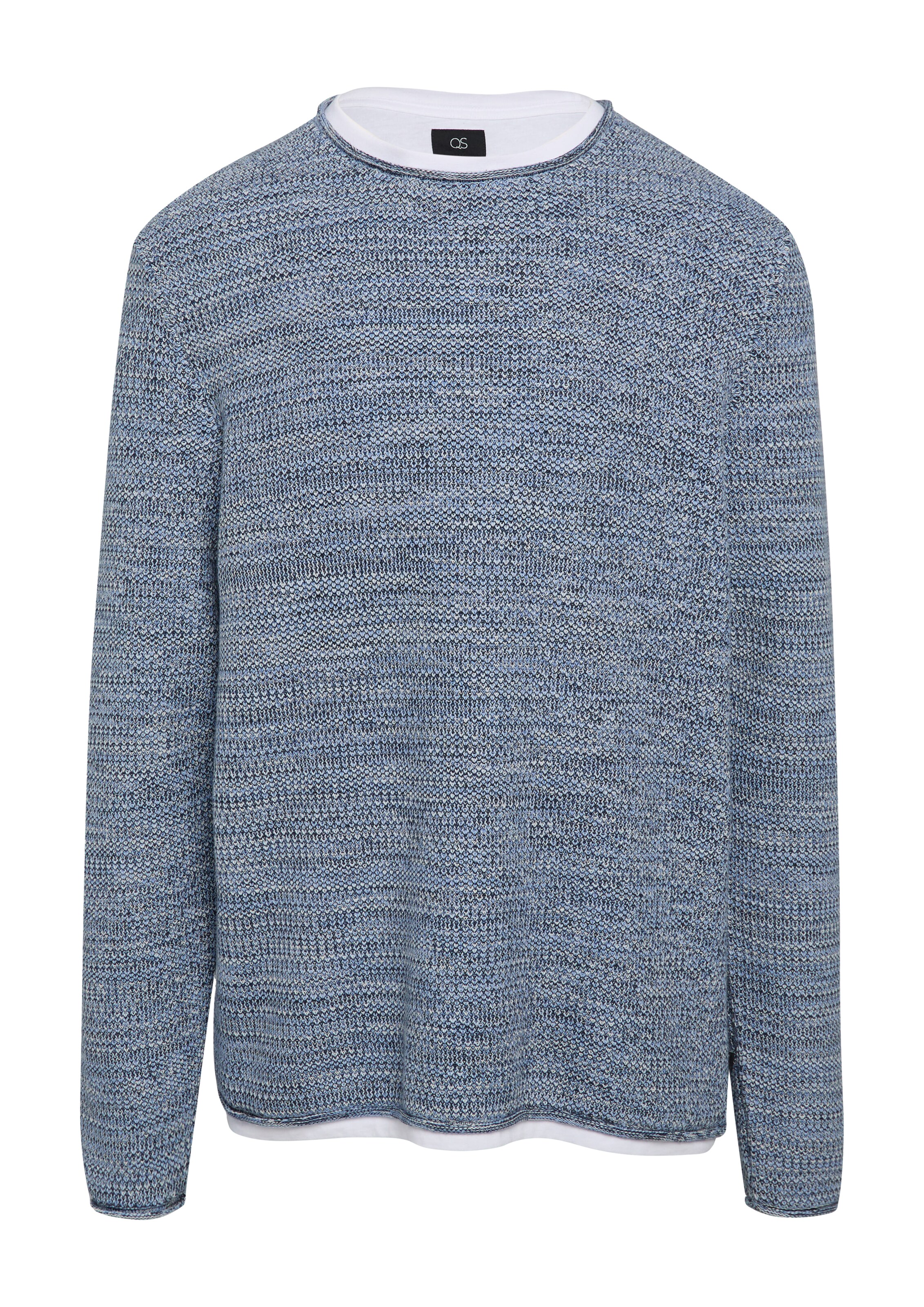 QS Pullover in Blau: Vorderseite