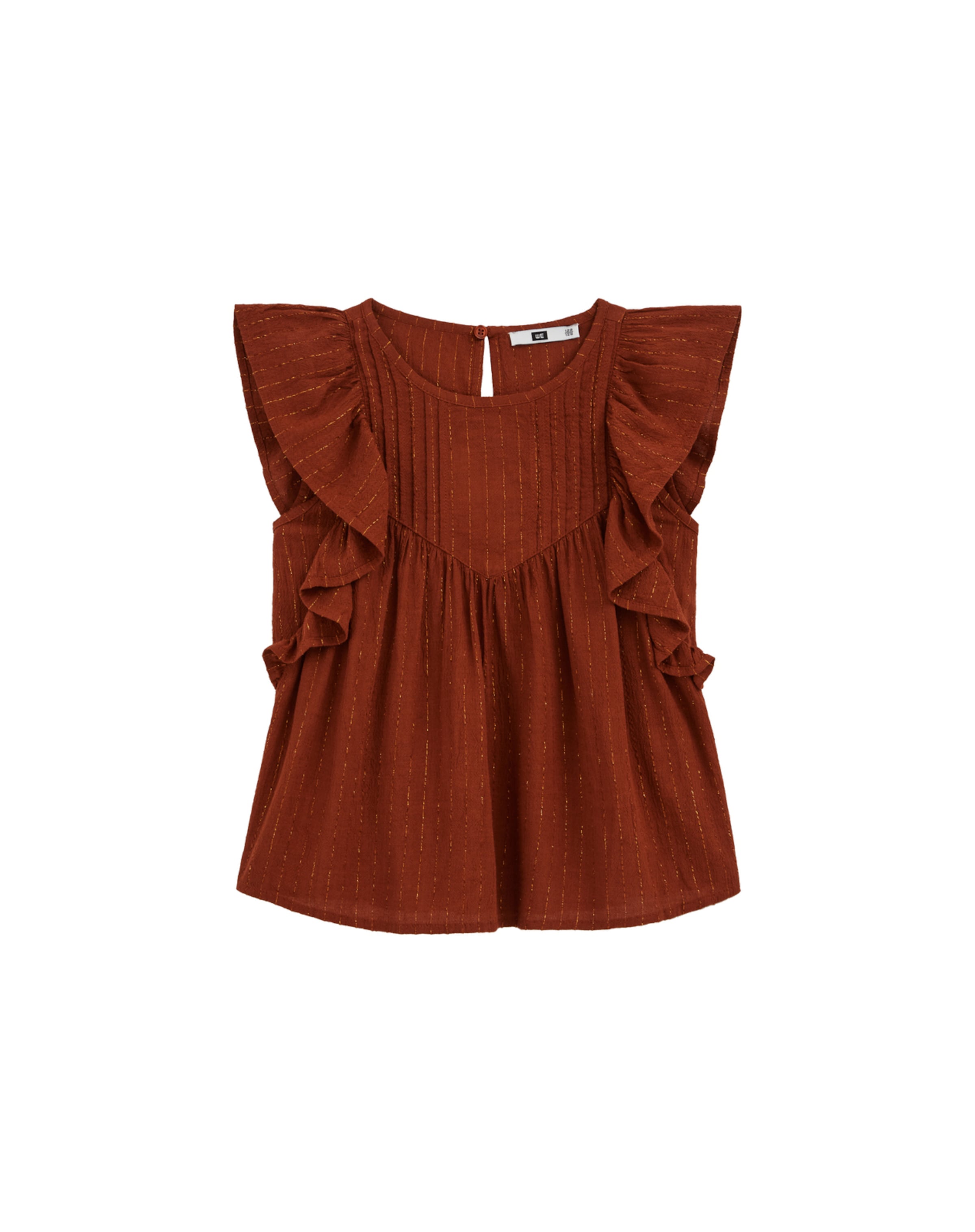 WE Fashion Блузка в Коричневый: спереди