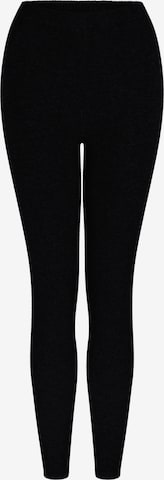 CASH-MERE.CH Slimfit Kaschmir Leggings in Schwarz: Vorderseite