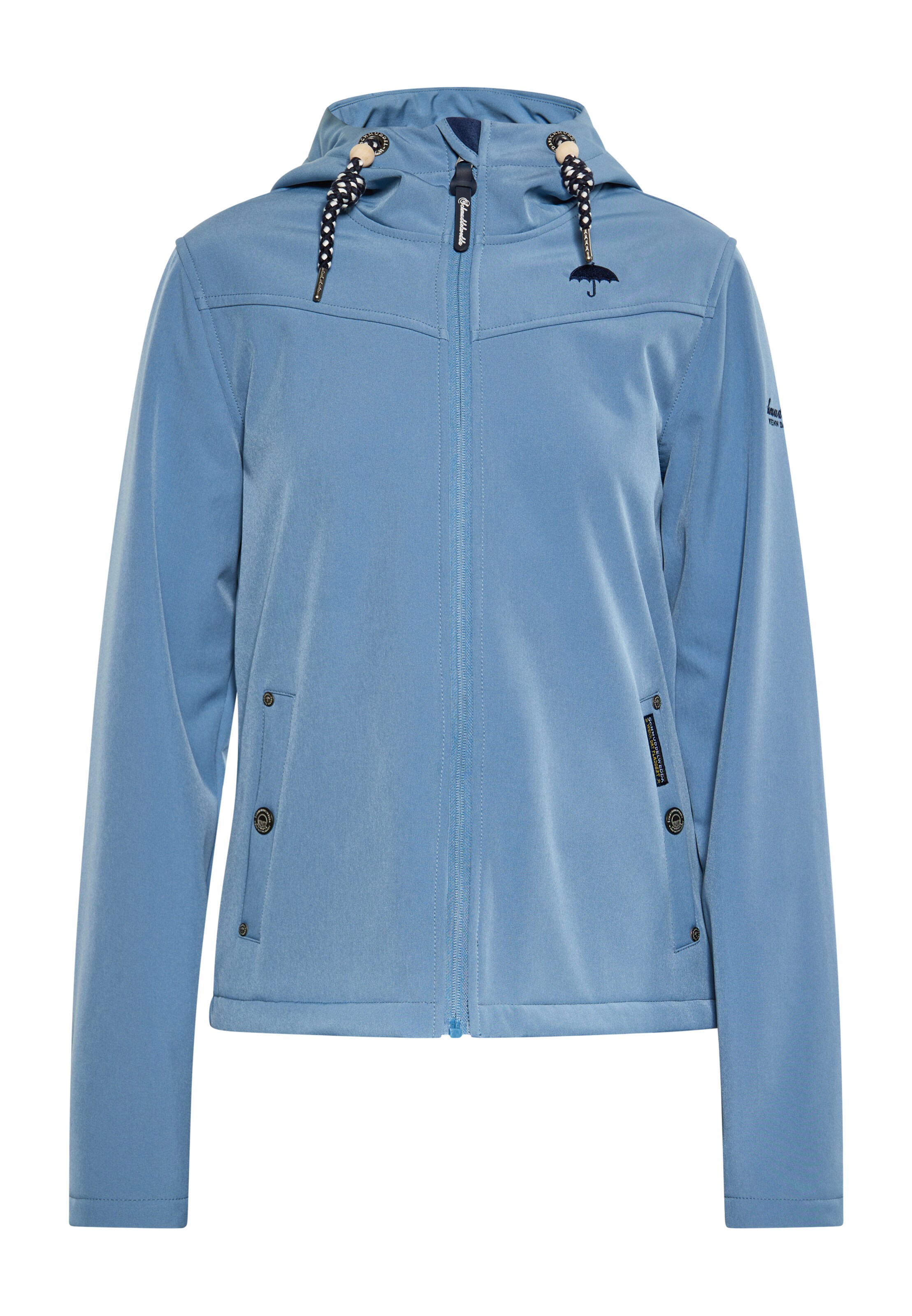 Schmuddelwedda Funkčná bunda - Modrá: predná strana