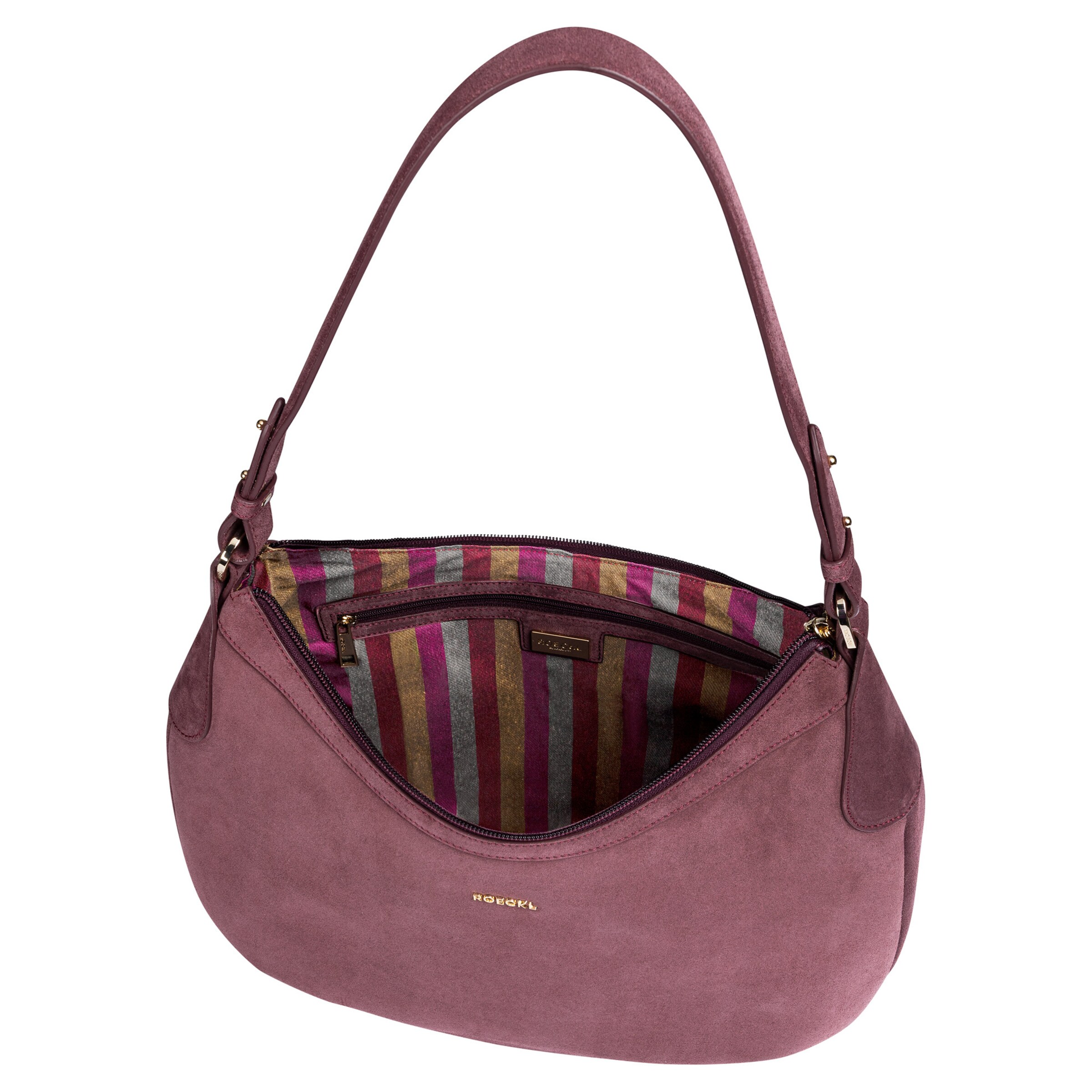 Borsa a spalla 'LIBERTY SCHULTERTASCHE NUBUK MEDIUM' di Roeckl in rosso