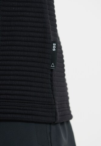 SOS Athletic Zip-Up Hoodie 'Muju' in Black