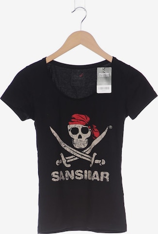 SANSIBAR T-Shirt XXS in Schwarz: predná strana