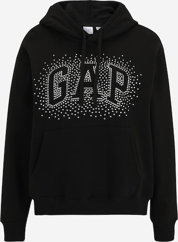 Gap Petite Mikina 'HERITAGE' – černá: přední strana