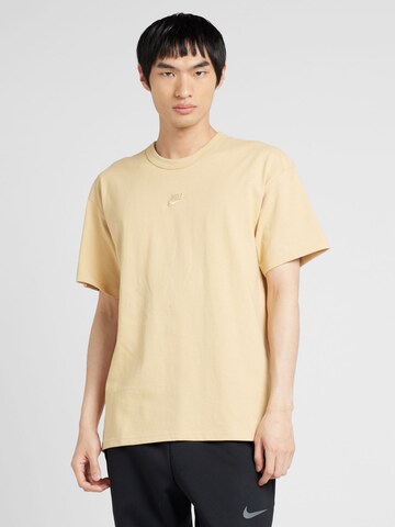 Nike Sportswear T-Shirt 'Essential' in Beige: predná strana