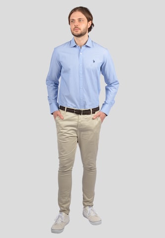 U.S. POLO ASSN. Regular Fit Hemd in Blau