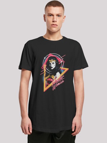 F4NT4STIC Shirt 'DC Comics Wonder Woman 84 Diana 80s' in Black: front