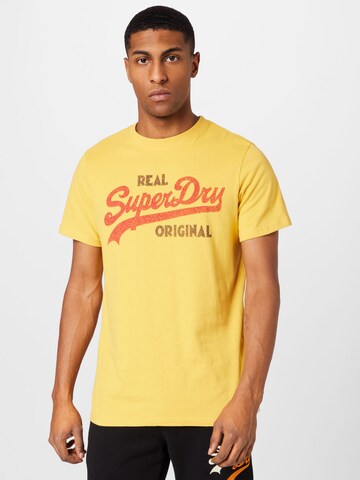 Superdry T-Shirt in Gelb: predná strana