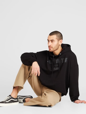 ABOUT YOUSweater majica 'Malik Hoodie' - crna boja