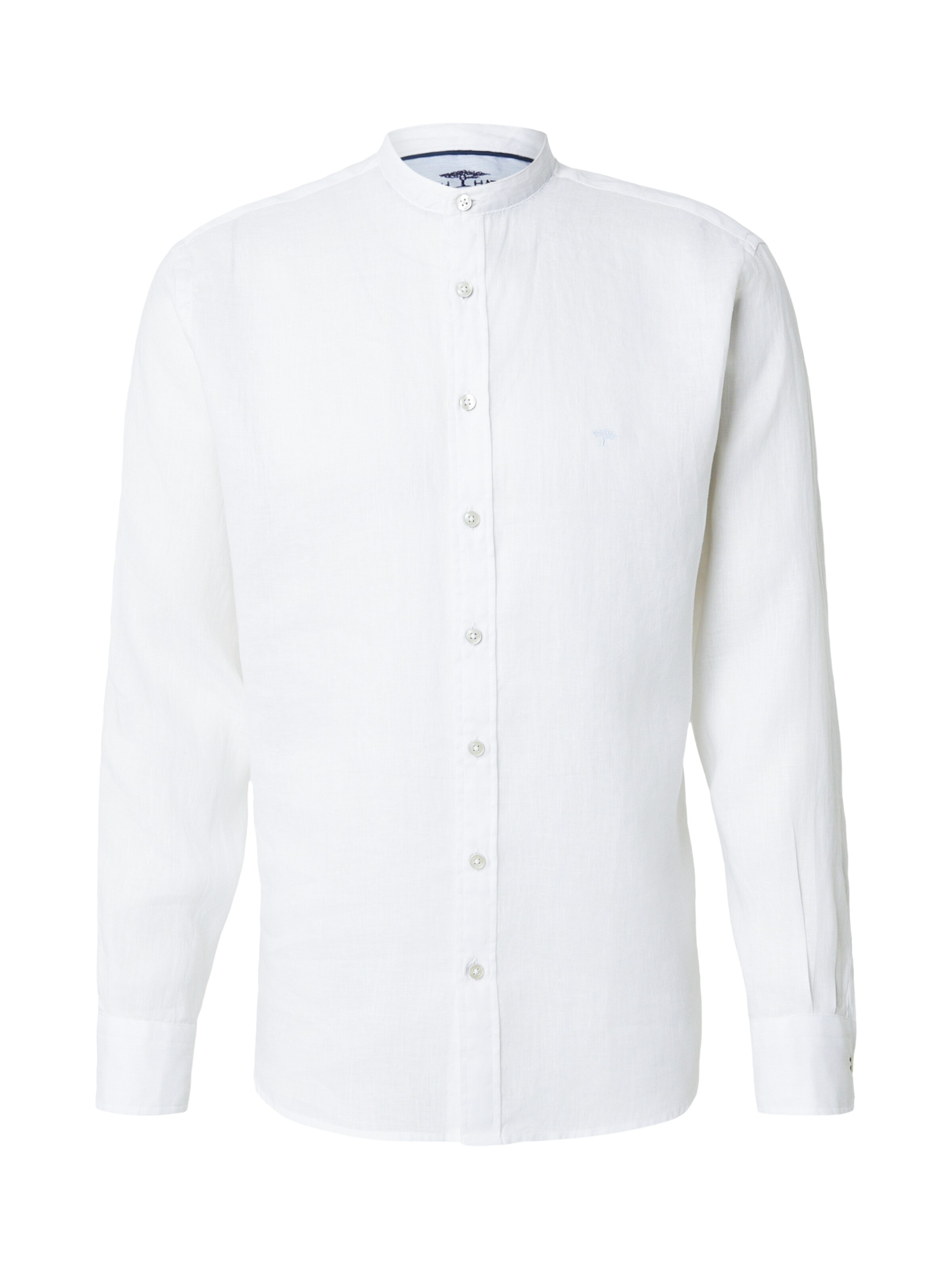 FYNCH-HATTON Button Up Shirt in White: front