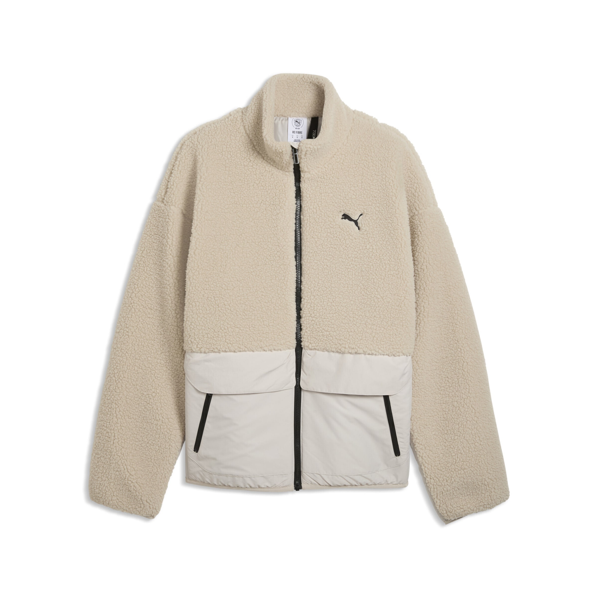 PUMA Sportjacke in XXS in beige / hellgrau, Produktansicht