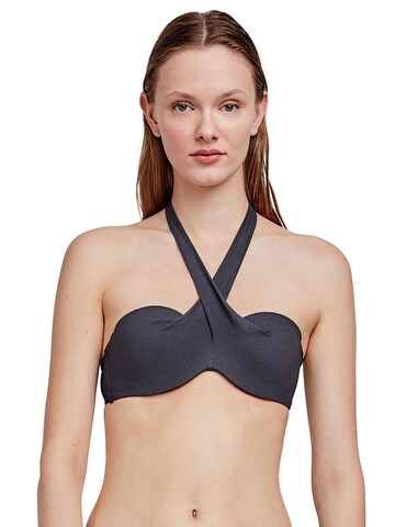 Fascia Top per bikini di Gisela in nero: frontale