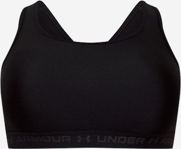 UNDER ARMOUR Bustier Športni nederček | črna barva: sprednja stran