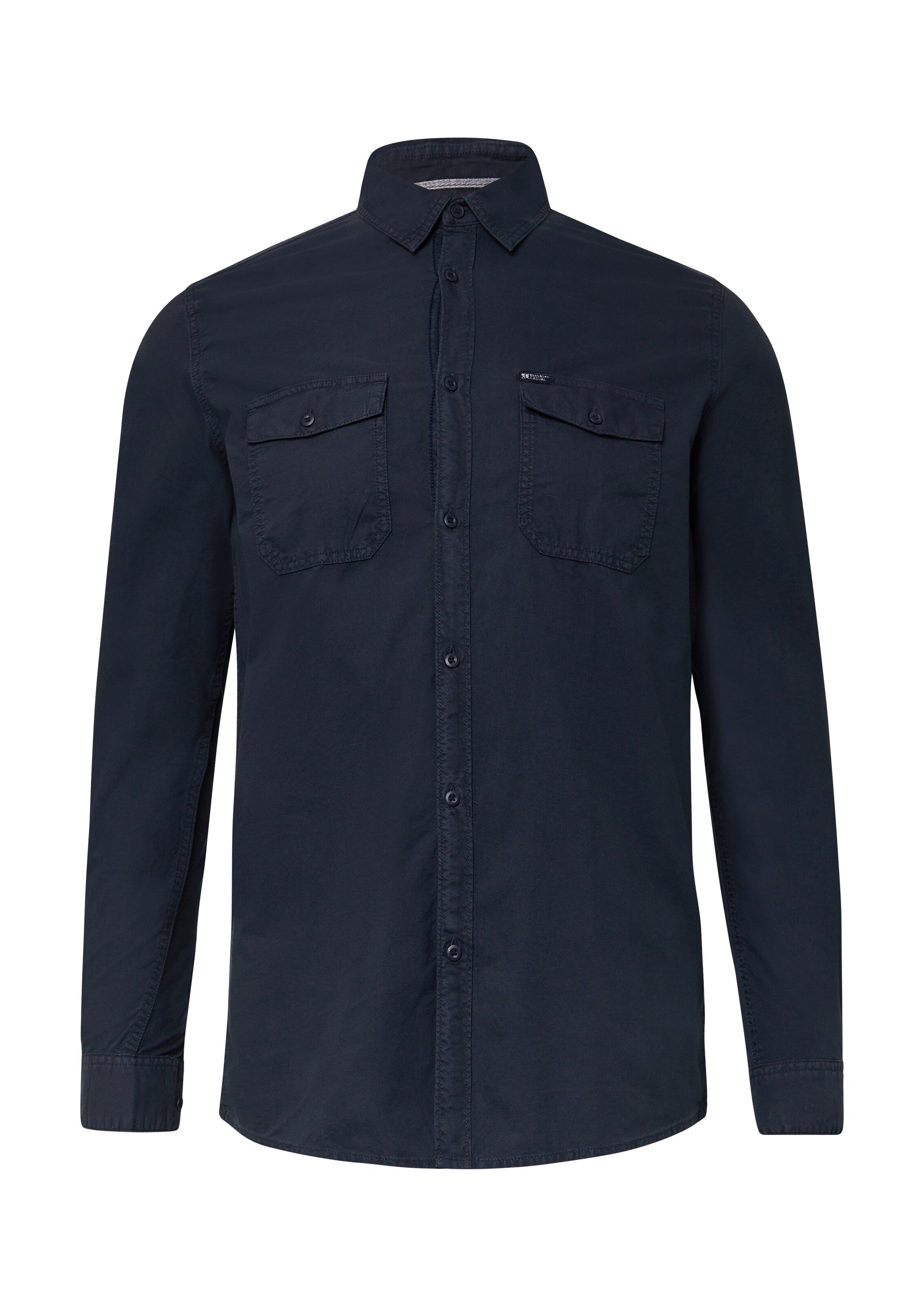 s.Oliver Regular fit Overhemd in Blauw: voorkant