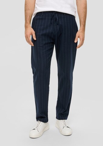 s.Oliver Tapered Broek in Blauw: voorkant