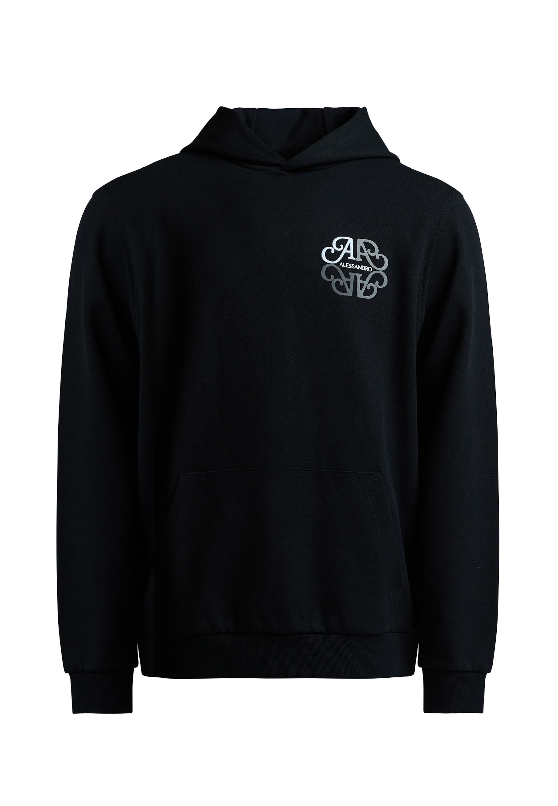 Alessandro Zavetti Sweatshirt 'Vicolo' in Black: front