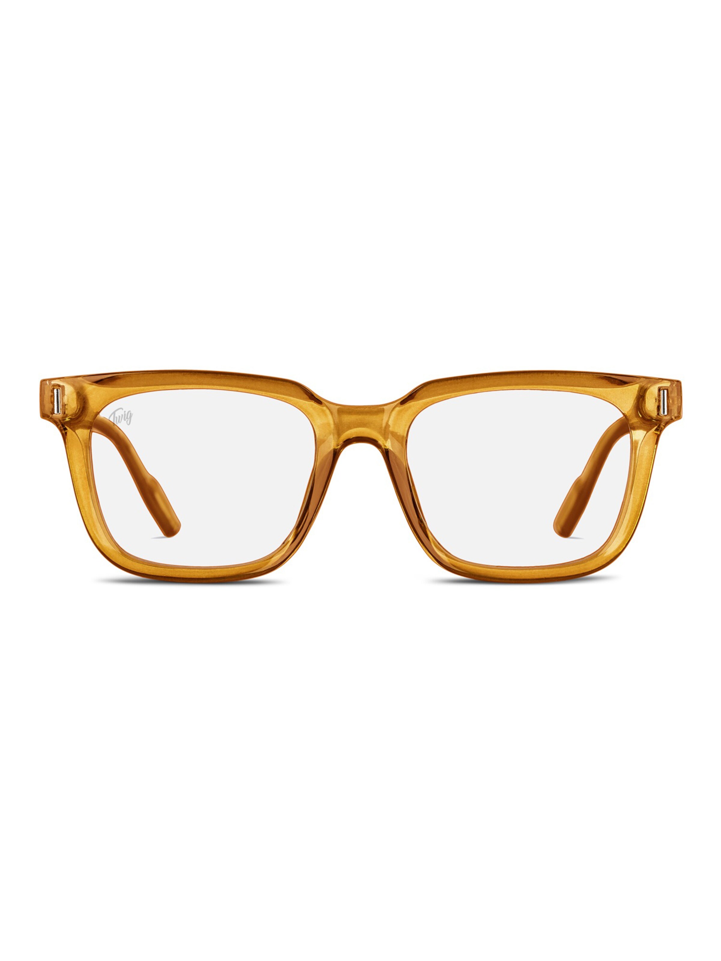 TWIG Concept Milano Glasses 'Fleming BlueLight' in Yellow: front