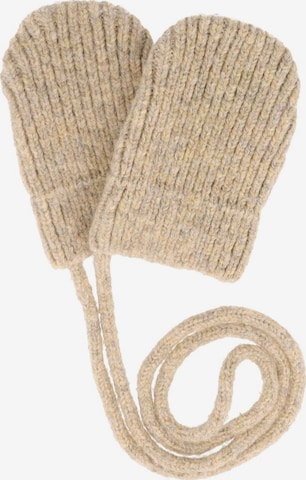 MAXIMO Handschuhe 'BABY-Fausthandschuhe ohne Daumen, Strick' in Beige: Vorderseite