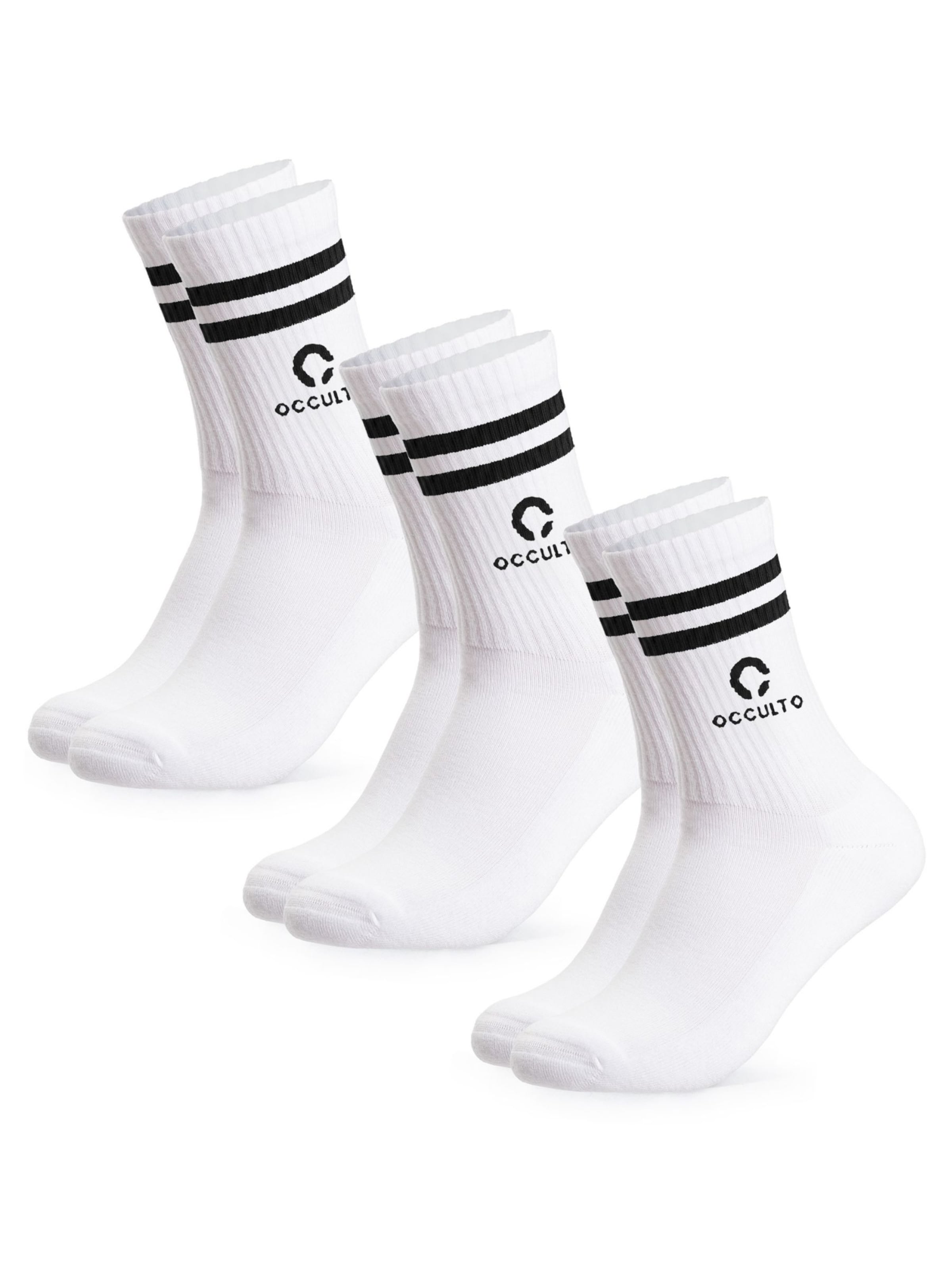 Occulto Sports socks 'Ray' in White: front