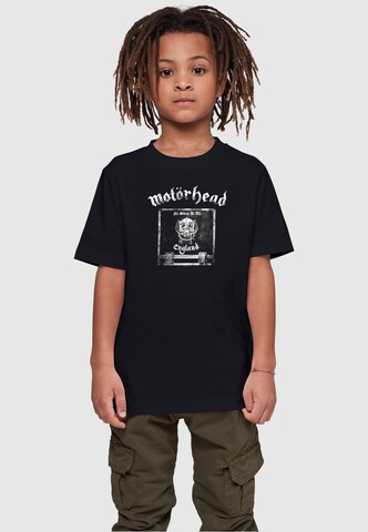 Merchcode Shirt 'Motorhead - No Sleep At All' in Zwart: voorkant