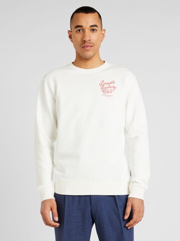 SCOTCH & SODA Sweatshirt in White: front