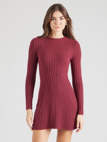 Rochie tricotat de la HOLLISTER pe roșu: față