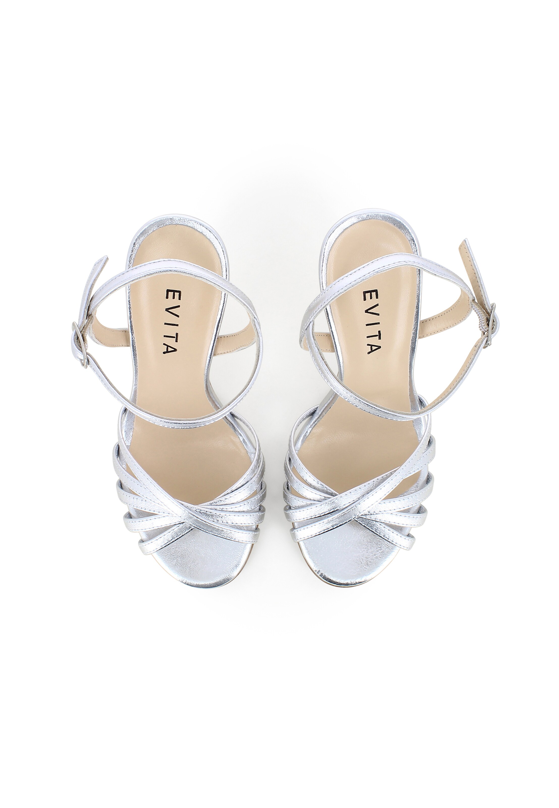 EVITA Sandalette 'EVA' in Silber