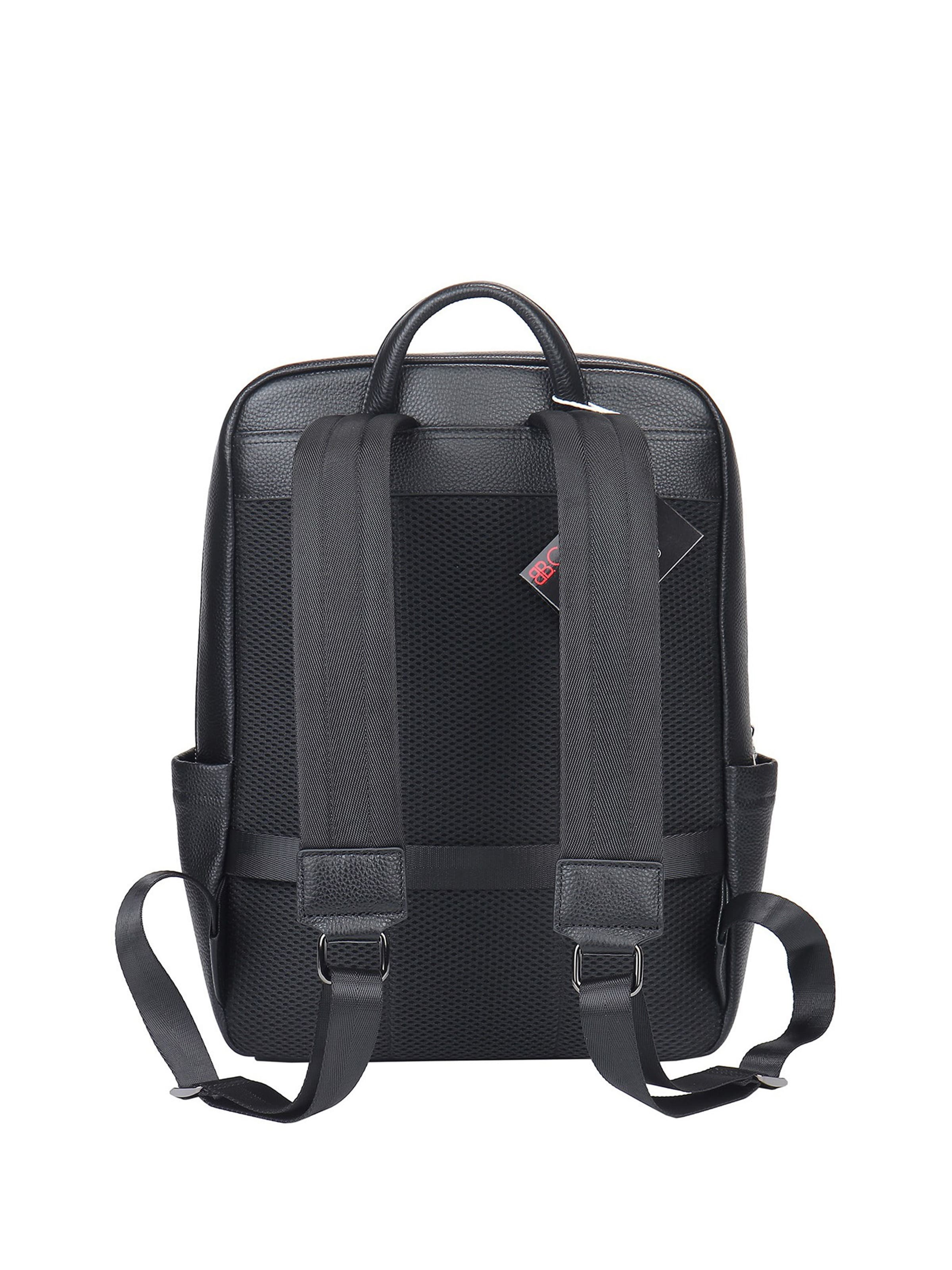 Zaino 'Zaino Unisex Vera Pelle B Cavalli - Chiusura Zip e Tasche Organizzate' di B. Cavalli in nero