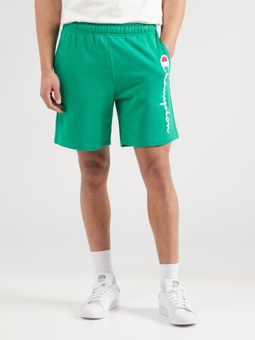 regular Pantaloni di Champion Authentic Athletic Apparel in verde: frontale