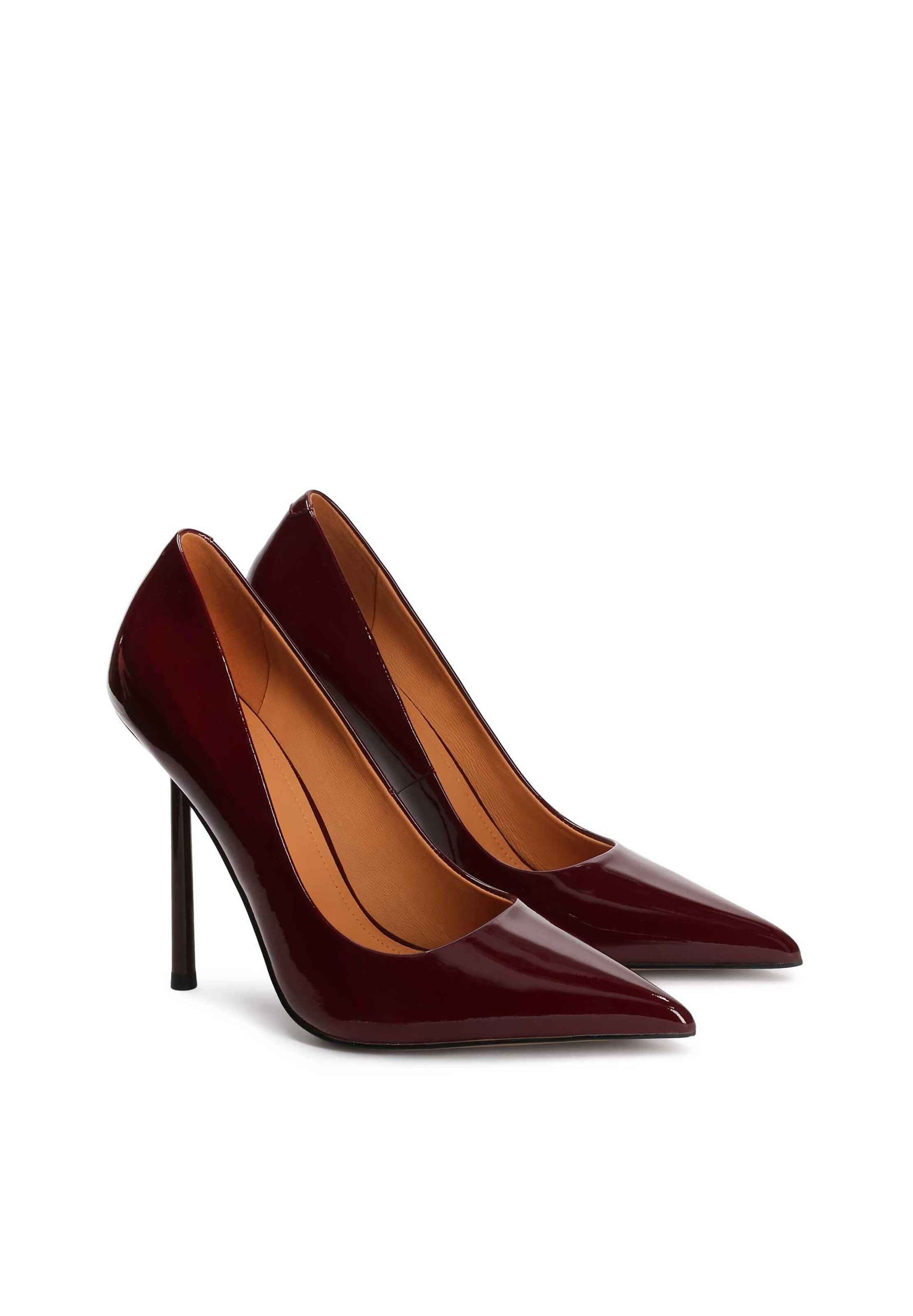 Kazar Czółenka z wysokim przodem 'Maroon' w kolorze czerwony: przód