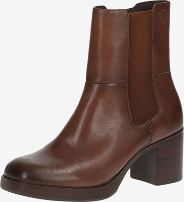 CAPRICE Chelsea Boots in Brown: front