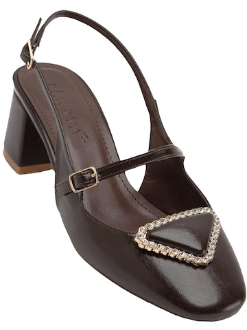 Limoya Slingback Pumps 'Damen-Absätze' in Brown: front